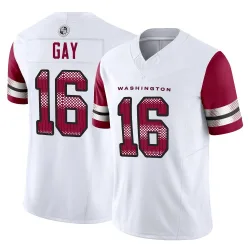 Washington Commanders Men's Limited White Vapor F.U.S.E. Jersey (16 Matt Gay)