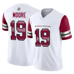 Washington Commanders Men's Limited White Vapor F.U.S.E. Jersey (19 Chris Moore)
