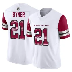 Washington Commanders Men's Limited White Vapor F.U.S.E. Jersey (21 Earnest Byner)