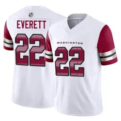 Washington Commanders Men's Limited White Vapor F.U.S.E. Jersey (22 Deshazor Everett)