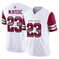 Washington Commanders Men's Limited White Vapor F.U.S.E. Jersey (23 J.D. McKissic)