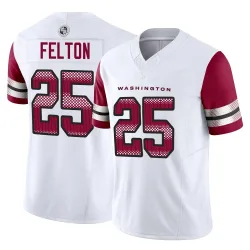 Washington Commanders Men's Limited White Vapor F.U.S.E. Jersey (25 Demetric Felton)