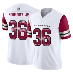 Washington Commanders Men's Limited White Vapor F.U.S.E. Jersey (36 Chris Rodriguez Jr.)