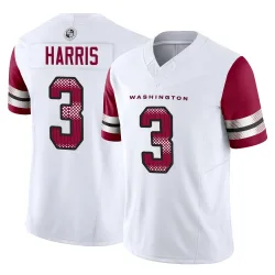Washington Commanders Men's Limited White Vapor F.U.S.E. Jersey (3 Will Harris)