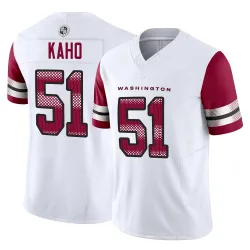 Washington Commanders Men's Limited White Vapor F.U.S.E. Jersey (51 Ale Kaho)