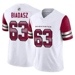 Washington Commanders Men's Limited White Vapor F.U.S.E. Jersey (63 Tyler Biadasz)