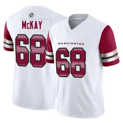 Washington Commanders Men's Limited White Vapor F.U.S.E. Jersey (68 Timothy McKay)