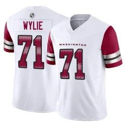 Washington Commanders Men's Limited White Vapor F.U.S.E. Jersey (71 Andrew Wylie)