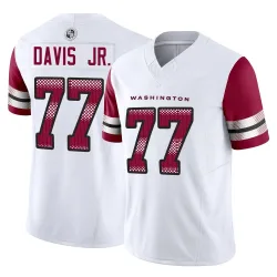 Washington Commanders Men's Limited White Vapor F.U.S.E. Jersey (77 Carl Davis Jr.)