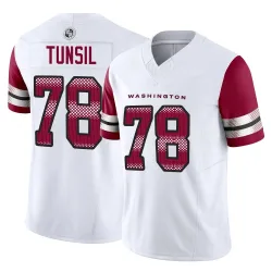 Washington Commanders Men's Limited White Vapor F.U.S.E. Jersey (78 Laremy Tunsil)