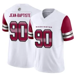 Washington Commanders Men's Limited White Vapor F.U.S.E. Jersey (90 Javontae Jean-Baptiste)