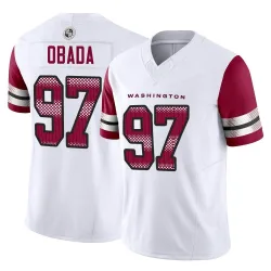 Washington Commanders Men's Limited White Vapor F.U.S.E. Jersey (97 Efe Obada)