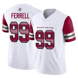 Washington Commanders Men's Limited White Vapor F.U.S.E. Jersey (99 Clelin Ferrell)
