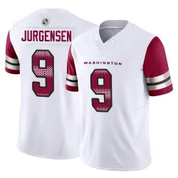Washington Commanders Men's Limited White Vapor F.U.S.E. Jersey (9 Sonny Jurgensen)
