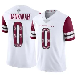Washington Commanders Men's Limited White Vapor Jersey (0 Anim Dankwah)
