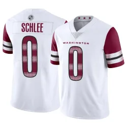 Washington Commanders Men's Limited White Vapor Jersey (0 Collin Schlee)