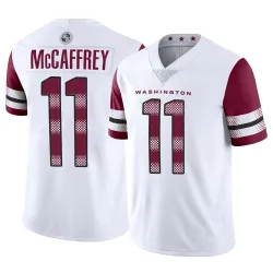 Washington Commanders Men's Limited White Vapor Jersey (11 Luke McCaffrey)