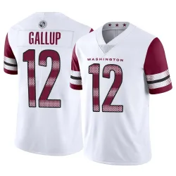 Washington Commanders Men's Limited White Vapor Jersey (12 Michael Gallup)