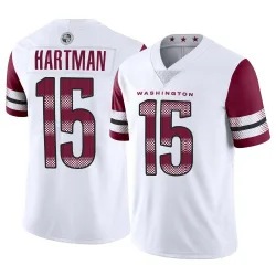 Washington Commanders Men's Limited White Vapor Jersey (15 Sam Hartman)