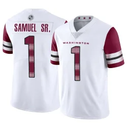 Washington Commanders Men's Limited White Vapor Jersey (1 Deebo Samuel Sr.)
