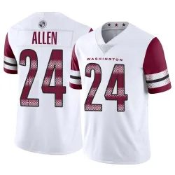 Washington Commanders Men's Limited White Vapor Jersey (24 Kazmeir Allen)