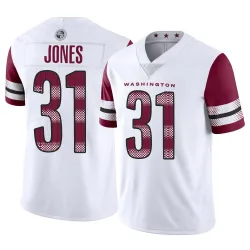 Washington Commanders Men's Limited White Vapor Jersey (31 Jonathan Jones)