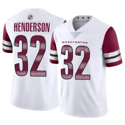 Washington Commanders Men's Limited White Vapor Jersey (32 Xavier Henderson)