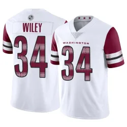 Washington Commanders Men's Limited White Vapor Jersey (34 Michael Wiley)
