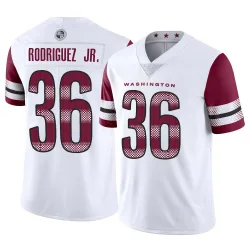 Washington Commanders Men's Limited White Vapor Jersey (36 Chris Rodriguez Jr.)