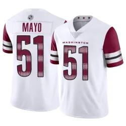 Washington Commanders Men's Limited White Vapor Jersey (51 David Mayo)