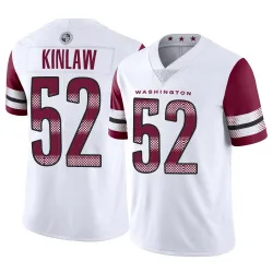 Washington Commanders Men's Limited White Vapor Jersey (52 Javon Kinlaw)