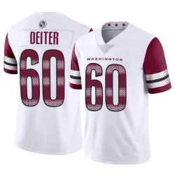 Washington Commanders Men's Limited White Vapor Jersey (60 Michael Deiter)