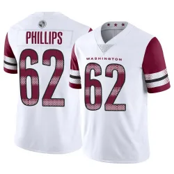 Washington Commanders Men's Limited White Vapor Jersey (62 Tyre Phillips)