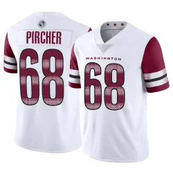 Washington Commanders Men's Limited White Vapor Jersey (68 Max Pircher)