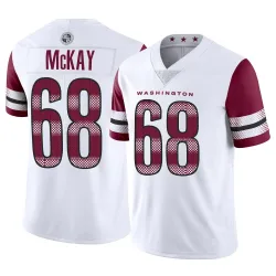 Washington Commanders Men's Limited White Vapor Jersey (68 Timothy McKay)
