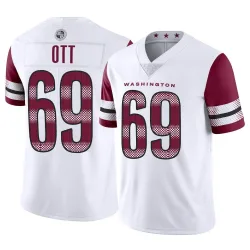 Washington Commanders Men's Limited White Vapor Jersey (69 Tyler Ott)