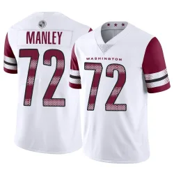 Washington Commanders Men's Limited White Vapor Jersey (72 Dexter Manley)