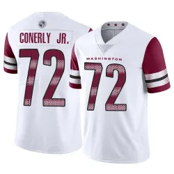 Washington Commanders Men's Limited White Vapor Jersey (72 Josh Conerly Jr.)