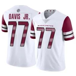 Washington Commanders Men's Limited White Vapor Jersey (77 Carl Davis Jr.)