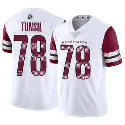 Washington Commanders Men's Limited White Vapor Jersey (78 Laremy Tunsil)