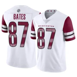 Washington Commanders Men's Limited White Vapor Jersey (87 John Bates)