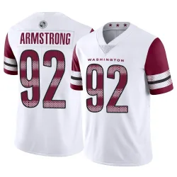 Washington Commanders Men's Limited White Vapor Jersey (92 Dorance Armstrong)