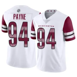 Washington Commanders Men's Limited White Vapor Jersey (94 Daron Payne)
