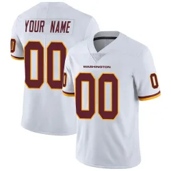 Washington Commanders Men's Limited White Vapor Untouchable Jersey (00 Custom)