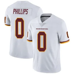Washington Commanders Men's Limited White Vapor Untouchable Jersey (0 Tyre Phillips)