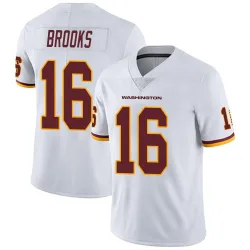 Washington Commanders Men's Limited White Vapor Untouchable Jersey (16 Ja'Corey Brooks)