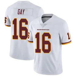 Washington Commanders Men's Limited White Vapor Untouchable Jersey (16 Matt Gay)