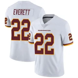 Washington Commanders Men's Limited White Vapor Untouchable Jersey (22 Deshazor Everett)