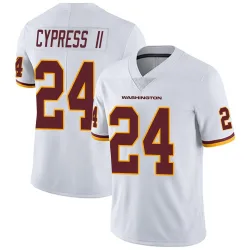 Washington Commanders Men's Limited White Vapor Untouchable Jersey (24 Fentrell Cypress II)
