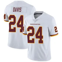 Washington Commanders Men's Limited White Vapor Untouchable Jersey (24 Michael Davis)